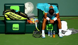 Rafael Nadal musste letztes Jahr in Miami entkräftet aufgeben