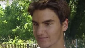 Roger Federer, schlanke 17 Jahre alt