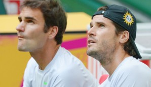 Duell unter Freunden möglich: Roger Federer und Tommy Haas