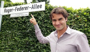 In Halle/Westfalen gibt es die 300 Meter lange Roger-Federer-Allee