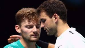 Grigor Dimitrov (r.) und David Doffin (l.) kämpfen um den Titel der ATP Finals