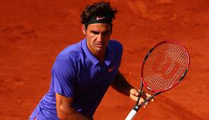 Roger Federer hat zuletzt 2015 in Roland Garros aufgeschlagen
