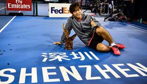 Yoshihito Nishioka war 2018 sowohl auf der ATP- wie auch auf der ATP-Challenger-Tour erfolgreich