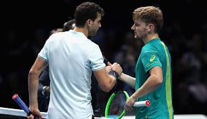 Aus acht macht zwei: David Goffin und Grigor Dimitrov duellieren sich am Sonntag im großen Finale der ATP-Finals in London