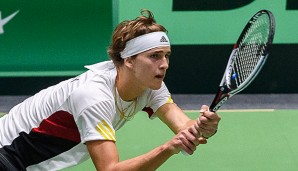 Alexander Zverev feiert souverän seinen ersten Einzel-Sieg im Davis Cup