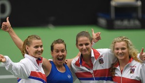 Die tschechische Damen-Nationalmannschaft steht beim Fed Cup im Halbfinale