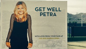 Das WTA Premier Mandatory Turnier in Indian Wells hat eine nette Grußbotschaft an Petra Kvitova