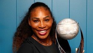Serena Williams mit ihrer bislang letzten Trophäe