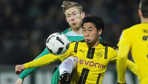 Florian Kainz kommt gegen Borussia Dortmund zum Einsatz