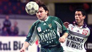 2001/02 - Zoran Vujic (Austria Lustenau - 33 Spiele, 17 Tore): Auch Zujic war Dauergast in der 2. Liga (175 Spiele/61 Tore), konnte sich in der Bundesliga aber nie durchsetzen. Für seine Austria Lustenau war er aber immer ein verlässlicher Goalgetter.