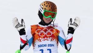 Sotschi 2014: Anna Fenninger kommt mit einem Geparden-Helm – und hat den Raubtier-Blick. Top in Form und gierig auf Medaillen. Zwei werden es. Gold im Super-G, Silber im Riesentorlauf. Eine große Karriere nimmt Fahrt auf.