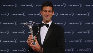 Novak Djokovic gewann den Preis zum dritten Mal