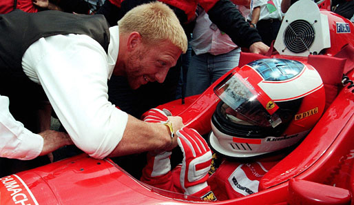 Boris beglückwünscht Michael Schumacher