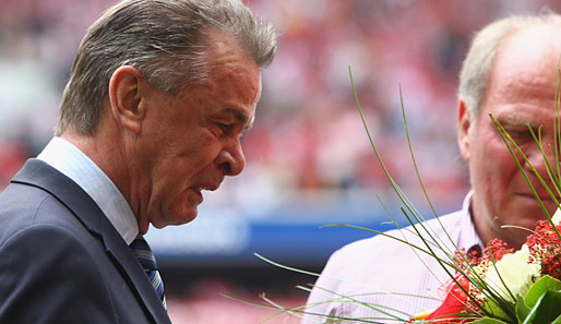 Mai 2008: Zum Abschied vom FC Bayern bricht es aus Ottmar Hitzfeld heraus