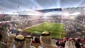 Auch von innen weiß die Arena mit seinen 40.000 Plätzen zu überzeugen. Das Al-Rayyan-Stadion wird übrigens nur umgebaut