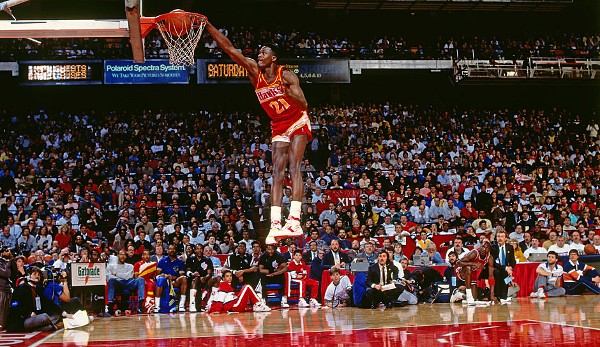 Platz 14: DOMINIQUE WILKINS (1982-1997) - 26.668 Punkte in 1.074 Spielen - Atlanta Hawks, L.A. Clippers, Boston Celtics, San Antonio Spurs, Orlando Magic