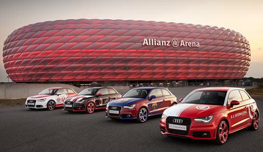 Die Spiele des Audi Cup 2011 finden in der Allianz-Arena in München statt. Audi hat für jeden Teilnehmer einen eigenen A1 designt