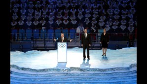Premiere für Dr. Thomas Bach: Der Deutsche übernahm zum ersten Mal als IOC-Präsident eine große Rolle bei der Eröffnungsfeier
