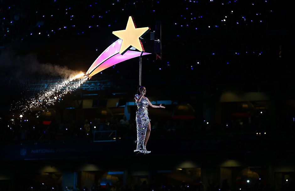 Dann flog Katy als Sternschnuppe von der Bühne - ein würdiger Abgang