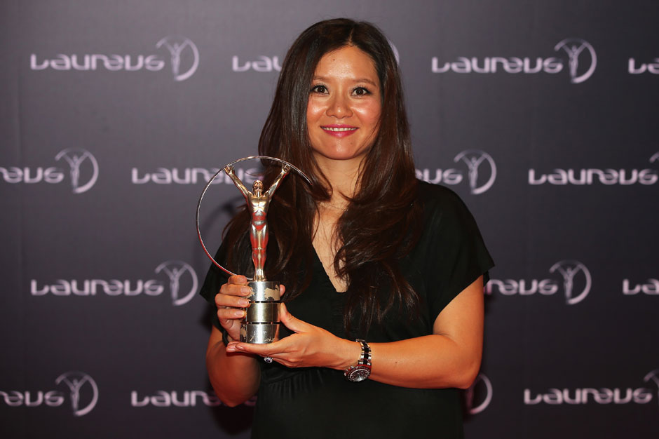 Einen Sonderpreis gab es für Li Na: Die zurückgetretene Tennisspielerin wurde mit der Auszeichnung für "besondere Leistungen" geehrt
