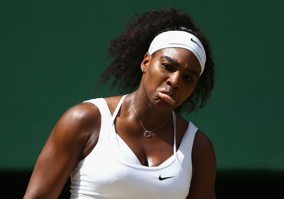 Venus und alle anderen sahen allerdings mit an, wie Serena Williams ziemlich mäßig in die Partie startete
