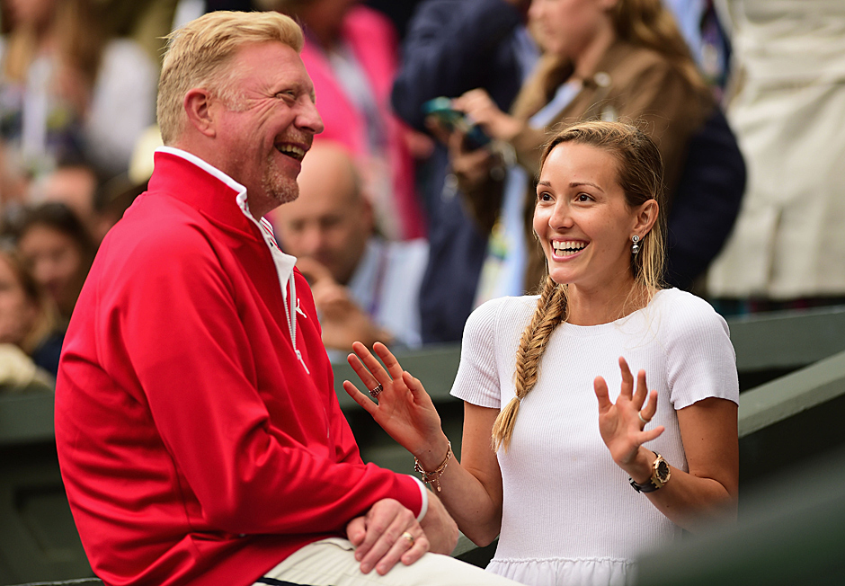 Das freute auf der Tribüne auch Frau Jelena und Coach Boris Becker. Aber gell, Boris: Nur gucken, nicht anfassen!
