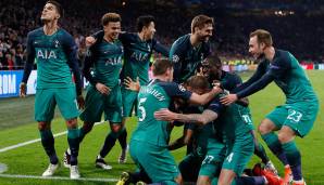 Ajax Amsterdam - Tottenham Hotspur (Champions-League-Halbfinale 2019): 2:3 (Hinspiel 1:0) - Nach der Pleite im Hinspiel lagen die Londoner bereits mit 0:2 zurück, drehten die Partie dann noch. Lucas Moura war mit einem Hattrick der umjubelte Held.