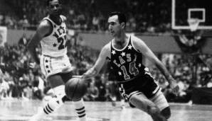 Platz 12: BOB COUSY - 33 Triple-Doubles in 924 Spielen - Celtics, Kings