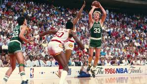 Platz 9: LARRY BIRD - 59 Triple-Doubles in 897 Spielen - Celtics