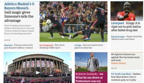 Der "Guardian" sieht Atletico jetzt am längeren Hebel sitzen. Sauls Tor sei magisch gewesen