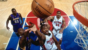 2004: Pistons (3) - Lakers (2) 4:1 - Der Durchmarsch war fest eingeplant, doch dann stand auf einmal Detroit im Weg und vermasselte L.A. den sicher geglaubten Titel. Finals-MVP Chauncey Billups und Co. läuteten das Ende der Kobe/Shaq-Ära ein