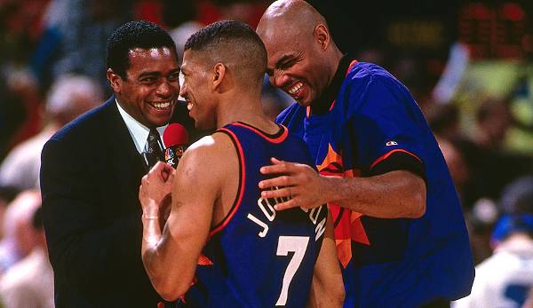 204-124 so lautet die gemeinsame Bilanz von Charles Barkley und Kevin Johnson. Das Suns-Duo war für seinen schnellen und unnachgiebigen Spielstil bekannt und schaffte es gemeinsam bis in die Finals - da war erst gegen die Bulls Schluss.