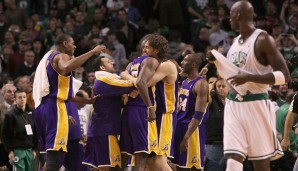 Zwei Jahre später trafen beide Teams noch einmal in den Finals aufeinander, aber diesmal behielten die Lakers in 7 Spielen die Überhand