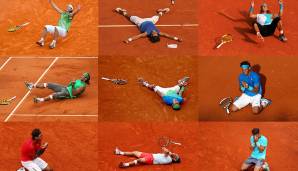Platz 1: Rafael Nadal (ESP), 20 Titel, 1 Mal Australian Open, 13 Mal French Open, 2 Mal Wimbledon, 4 Mal US Open