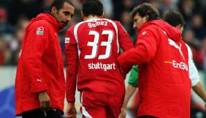 Mario Gomez schlug zu seiner ersten Stuttgarter Zeit nach einer verletzungsbedingten Auswechslung auf einen Medizinkoffer ein und brach sich die Hand. Eine Ausnahme?