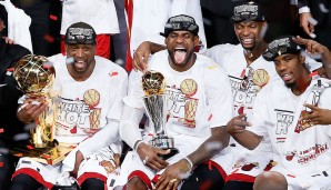 Insgesamt durften die Heat bisher drei Mal die Larry O'Brien Trophy stemmen: 2006, 2012 und 2013. 2011 und 2014 wurden zudem die Finals erreicht