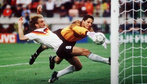 Platz 5: Rudi Völler (1982-1994): 47 Tore in 90 Länderspielen
