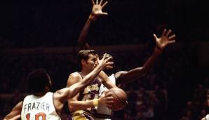 63 Punkte: JERRY WEST (Los Angeles Lakers) im Januar 1962 gegen die New York Knicks