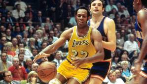 71 Punkte: ELGIN BAYLOR (Los Angeles Lakers) im November 1960 gegen die New York Knicks. Zwei weitere 60+-Spiele
