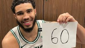 60 Punkte: JAYSON TATUM (Boston Celtics) im April 2021 gegen die San Antonio Spurs