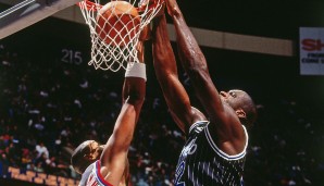 Platz 20: SHAQUILLE O'NEAL (Orlando Magic) - 46 Punkte (19/25 FG) am 16. Februar 1993 bei den Detroit Pistons