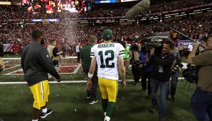 Für die Packers und Quarterback Aaron Rodgers dagegen endet ein toller Run mit einer deutlichen Pleite im NFC-Championship-Game