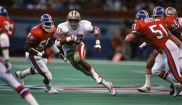 1989: San Francisco 49ers - Denver Broncos 55:10. Die große Ausnahme! Nur ein einziges Mal bisher gewann die Top-Scoring-Offense im Super Bowl gegen die Top-Scoring-Defense, Montana und die West-Coast-Offense machten es möglich