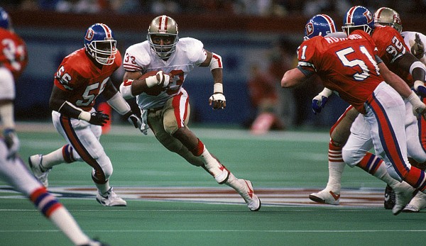 Platz 5: Super Bowl, Januar 1990: San Francisco 49ers - Denver Broncos 55:10