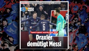 Last but not least die "Bild" und der Sache, um die es für den Schland-Fan wirklich ging: Draxler demütigt Messi!