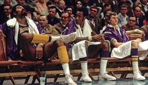 LOS ANGELES LAKERS: Jerry West, Gail Goodrich und der unerreichte Wilt Chamberlain stehen mit ihrer Siegesserie bis heute in den Rekordbüchern der NBA. Vom 5. November 1971 bis zum 9. Januar 1972 verloren die Lakers kein Spiel.