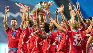 FC BAYERN MÜNCHEN: Eine noch aktive Serie! Die Bayern marschierten in der Saison 2019/20 durch die Champions League und setzten sich mit elf Siegen in Folge die Krone des europäischen Fußballs auf. Rekord waren zuvor zehn Siege am Stück.