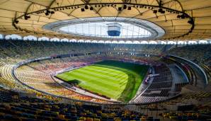 Die Arena Nationala (Nationalstadion) in Bukarest bietet 55.600 Zuschauern Platz, kann aber auf 63.000 Plätze ausgebaut werden.