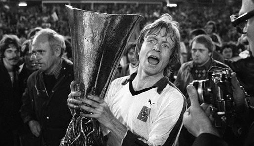 Auch Winnie Schäfer spielte bei Borussia Mönchengladbach - 1979 holte man gemeinsam den UEFA-Cup