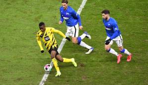 Platz 1: Youssoufa Moukoko (für Borussia Dortmund gegen Hertha BSC) - 16 Jahre, 1 Tag am 21. November 2020.